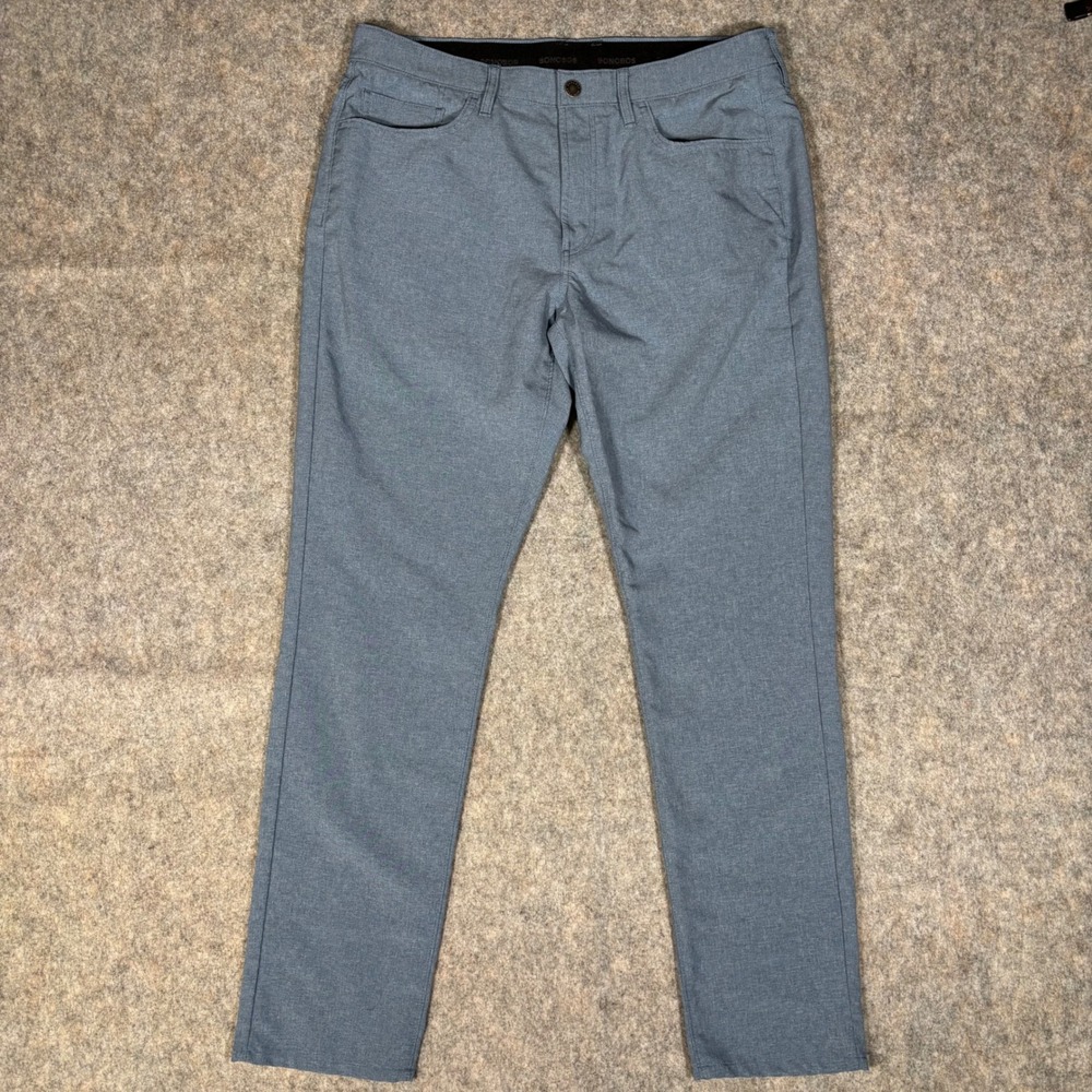 Bonobos Golf Pants Mens 36x32 Blue Slim Taper Recycled Performance Stretch Light
